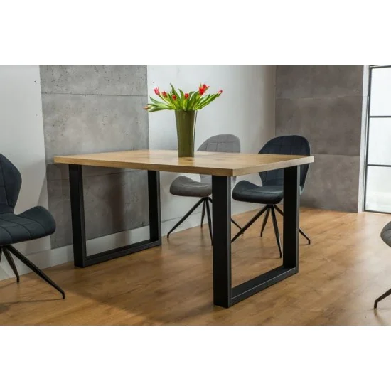 Стол Umberto 150х90 Дуб / Черный UMBERTOLDC150 4