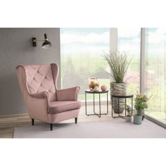 Кресло LADY VELVET беж BLUVEL 28 / венге LADYV28 2