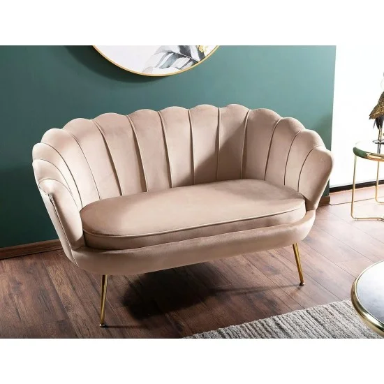 Диван CAMELLIA 2 VELVET Бежевий BLUEVEL 28/Золото CAMELLIAV2BEZL 2