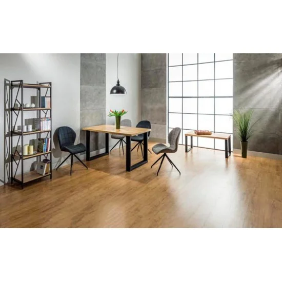Стол обеденный Umberto Дуб / Черный 150х90 UMBERTO150 3