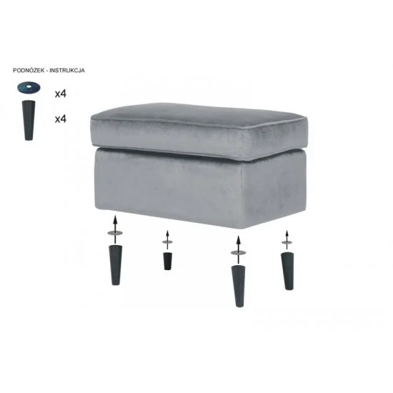 Подножек RON VELVET серый BLUVEL 14 / венге RONV14WP 3