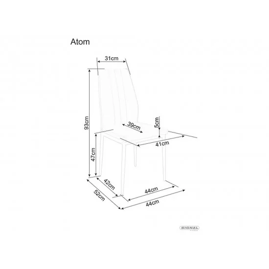 Стул кухонный ATOM VELVET черный каркас/оливковый BL.77 ATOMVCOL 2