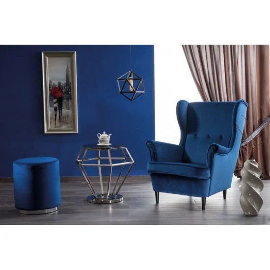 Крісло LORD VELVET беж BLUVEL 28 / венге LORDV28 2