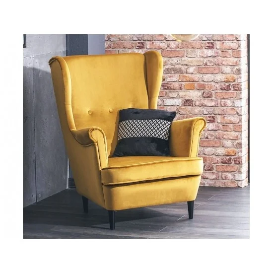Крісло LORD VELVET беж BLUVEL 28 / венге LORDV28 4