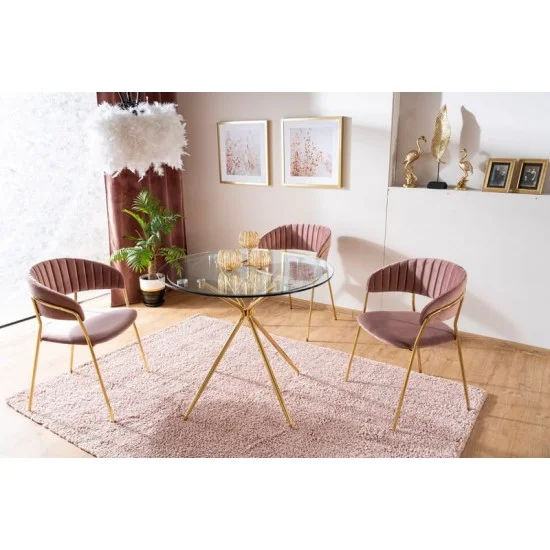 Обеденный стол AZALIA 80 Прозрачный AZALIATZLFI80 3