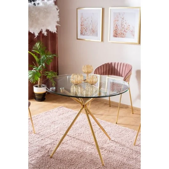 Обеденный стол AZALIA 80 Прозрачный AZALIATZLFI80 6