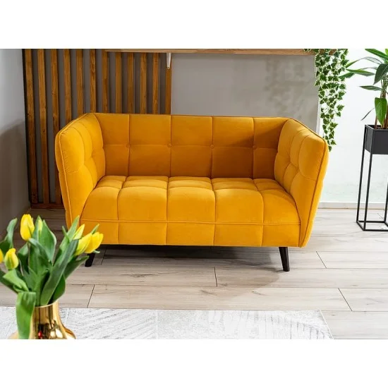 Диван CASTELLO 2 VELVET беж BLUVEL 28 / венге CASTELLO2V28 3