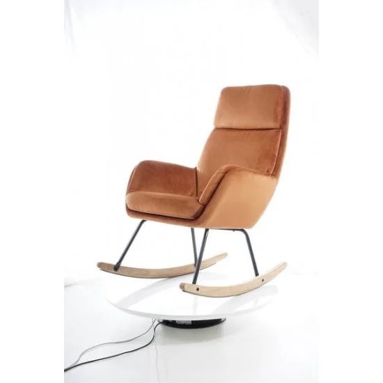 Крісло качалка Hoover Velvet Помаранчевий HOOVERVP 3