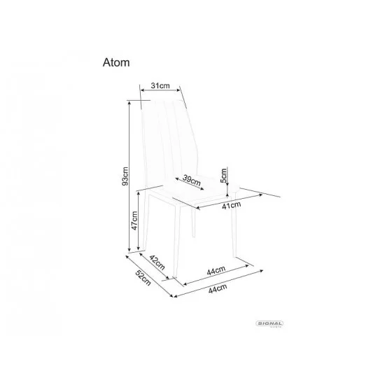Кресло ATOM VELVET Черный / Серый ATOMVCSZ 4