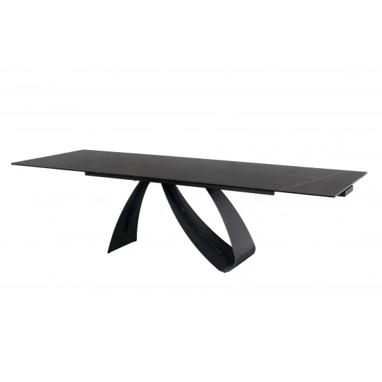 Стіл обідній DIUNA CERAMIC Чорний MARMUR SAHAR NOIR / Чорний мат (160-240) X90 DIUNACC160 2