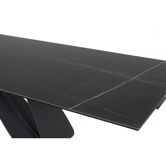 Стіл обідній DIUNA CERAMIC Чорний MARMUR SAHAR NOIR / Чорний мат (160-240) X90 DIUNACC160 5