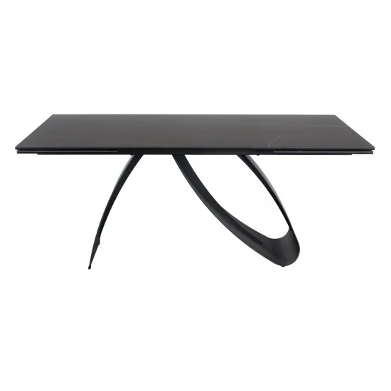 Стіл обідній DIUNA CERAMIC Чорний MARMUR SAHAR NOIR / Чорний мат (160-240) X90 DIUNACC160 3