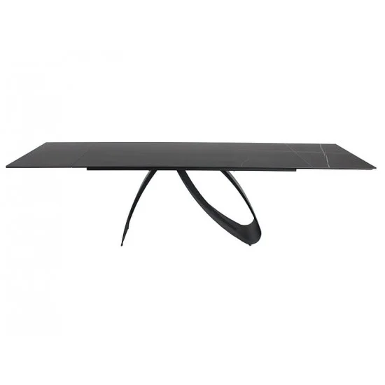 Стіл обідній DIUNA CERAMIC Чорний MARMUR SAHAR NOIR / Чорний мат (160-240) X90 DIUNACC160 4