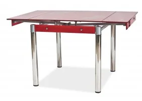 Стол обеденный раскладной GD-082 80(131)x80 Красный GD082CZ