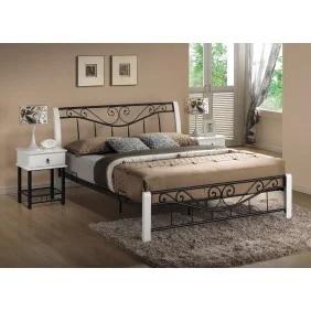 Двуспальная кровать Parma 160X200 Белый / Черный PARMA2B