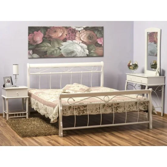 Односпальная кровать Venecja 120X200 Белый VENECJA120BB 1