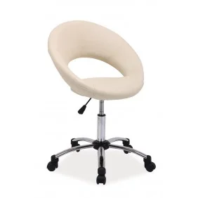 Комп'ютерне крісло поворотне Q-128 Кремовий OBRQ128K