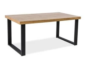 Стол обеденный Umberto Дуб / Черный 150х90 UMBERTO150