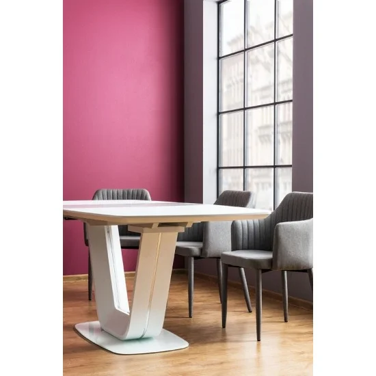 Стол обеденный раскладной Armani 160(220)X90 Белый ARMANIBB 17