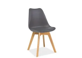 Стілець Kris Сірий / Бук KRISBUSZ