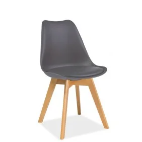 Стілець Kris Сірий / Бук KRISBUSZ