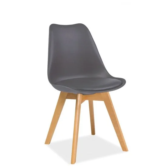 Стілець Kris Сірий / Бук KRISBUSZ 1