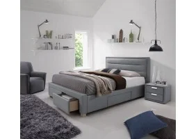 Двуспальная кровать Ines 160X200 Серый INES160SZ