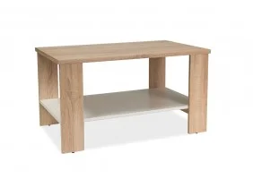Журнальный стол Lara Дуб сонома / Белый 90x55x50 LARADSB
