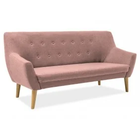 Прямой диван Nordic 3 Розовый / Бук NORDIC3CABLO12