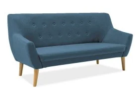 Прямой диван Nordic 3 Бирюза / Бук NORDIC3CABLO9