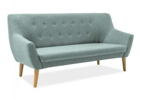 Прямой диван Nordic 3 Мятный / Бук NORDIC3CABLO10