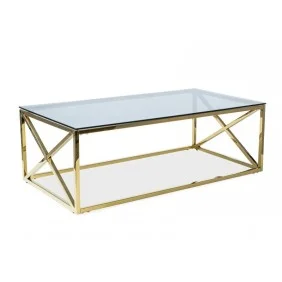 Журнальный стол Elise A 120х60 Дымчатый / Золотой ELISEAZLC