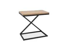 Журнальный стол Liz II 30х50 Дуб / Черный LIZIIDC