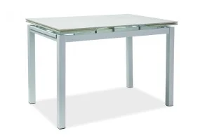 Стіл обідній Turin (110-170) х74 Білий ефект каменя / Білий TURINB110