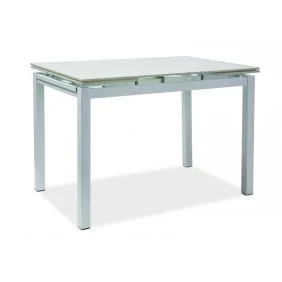 Стіл обідній Turin (110-170) х74 Білий ефект каменя / Білий TURINB110