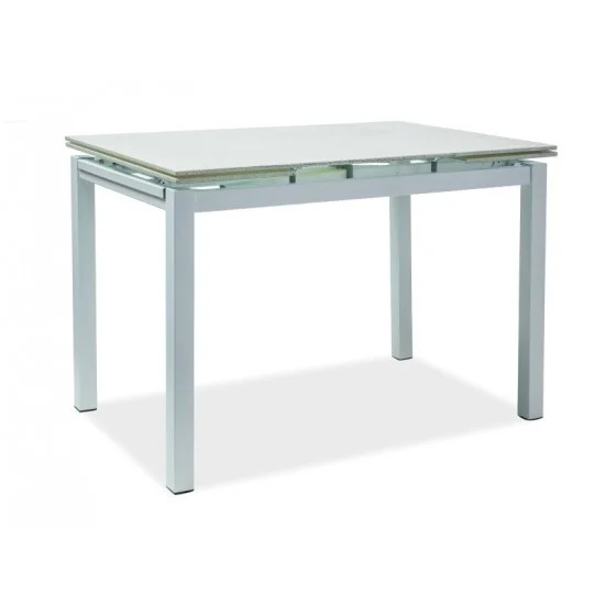 Стіл обідній Turin (110-170) х74 Білий ефект каменя / Білий TURINB110 1