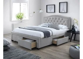 Двуспальная кровать Electra 160X200 Серый ELECTRA160SZ