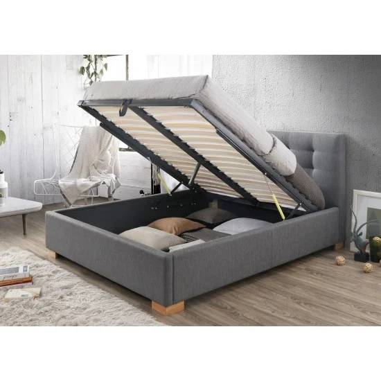 Двуспальная кровать Copenhagen 160X200 Серый COPENHAGEN160SZD 2