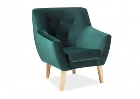 Кресло Nordic 1 Velvet Зеленый NORDIC1V78