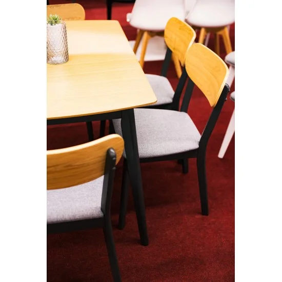 Стол обеденный раскладной Vitro II 120(160)х80 Дуб / Графит VITROIIDGR120 7