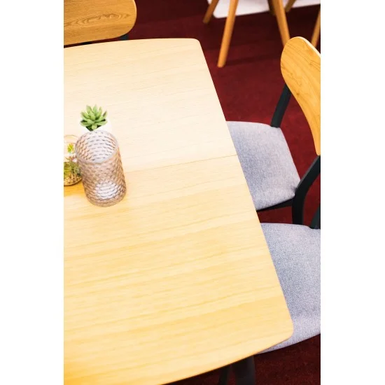 Стол обеденный раскладной Vitro II 120(160)х80 Дуб / Графит VITROIIDGR120 8