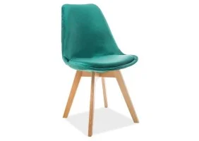 Стілець Dior Velvet Зелений / Бук DIORVBUZ