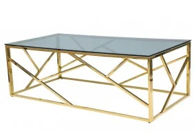 Журнальный стол Escada A 120х60 Дымчатый / Золотой ESCADAAZLC