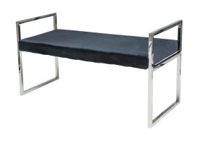 Банкетка Hermes Черный / Серебряный HERMESSCA