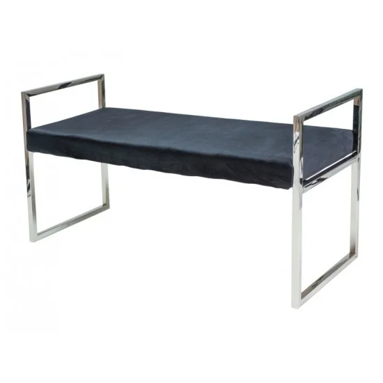 Банкетка Hermes Черный / Серебряный HERMESSCA 1