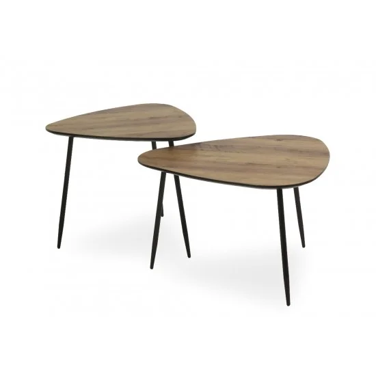 Журнальный стол Envo C 65х65х43 Орех / Черный ENVOCOC 5