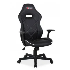 Геймерское компьютерное кресло Boxter Черный / Белый OBRBOXTERCB