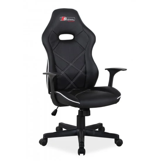 Геймерское компьютерное кресло Boxter Черный / Белый OBRBOXTERCB 1