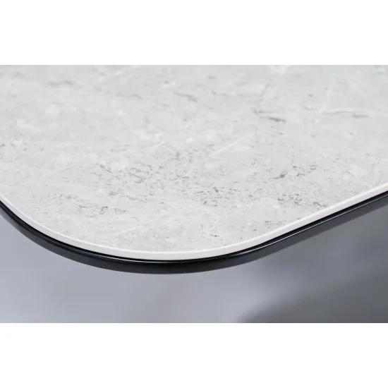 Стіл обідній Pallas Ceramic 160х90 (210) Ефект Мармур / Чорний Мат PALLASCSZC160 7