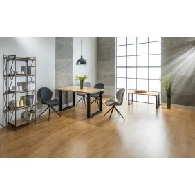Стол обеденный Umberto 120х80 Масив Дуба / Черный UMBERTOLDC120X80